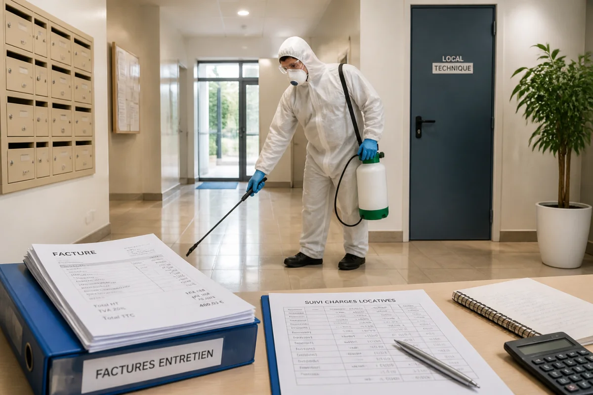 Désinsectisation et charges récupérables dans une location