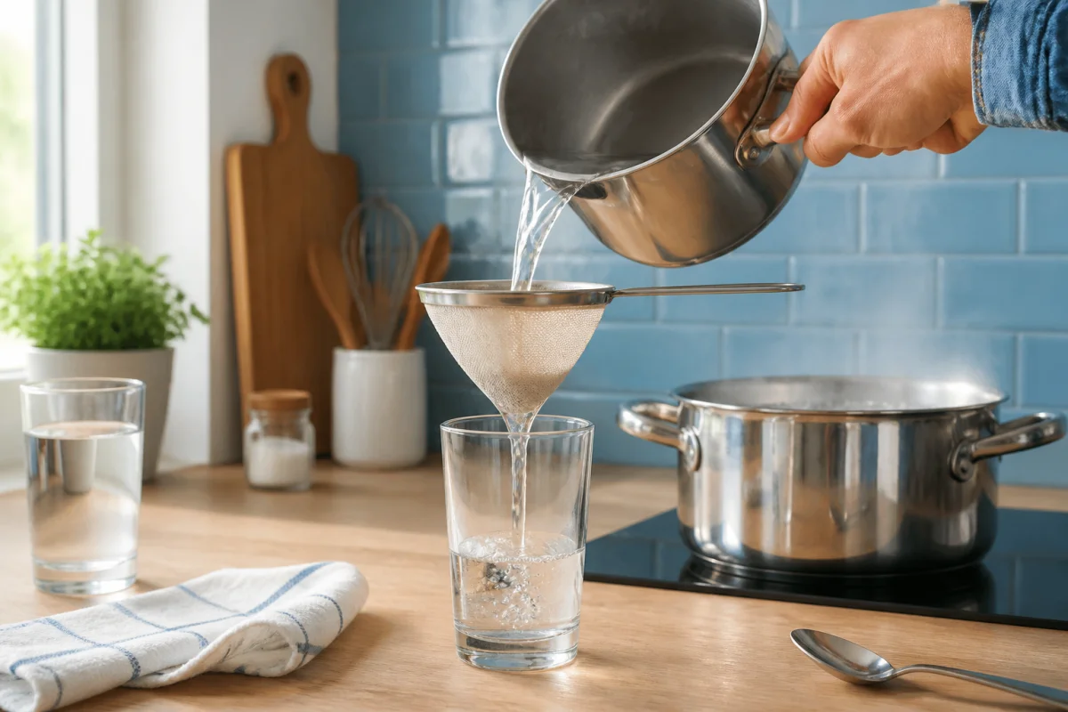 désinfecter eau bouillante