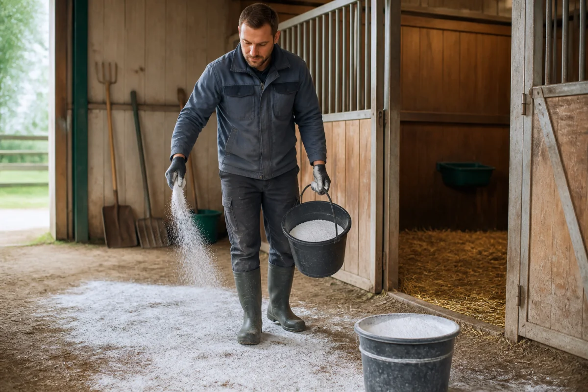 chaux pour désinfecter écurie
